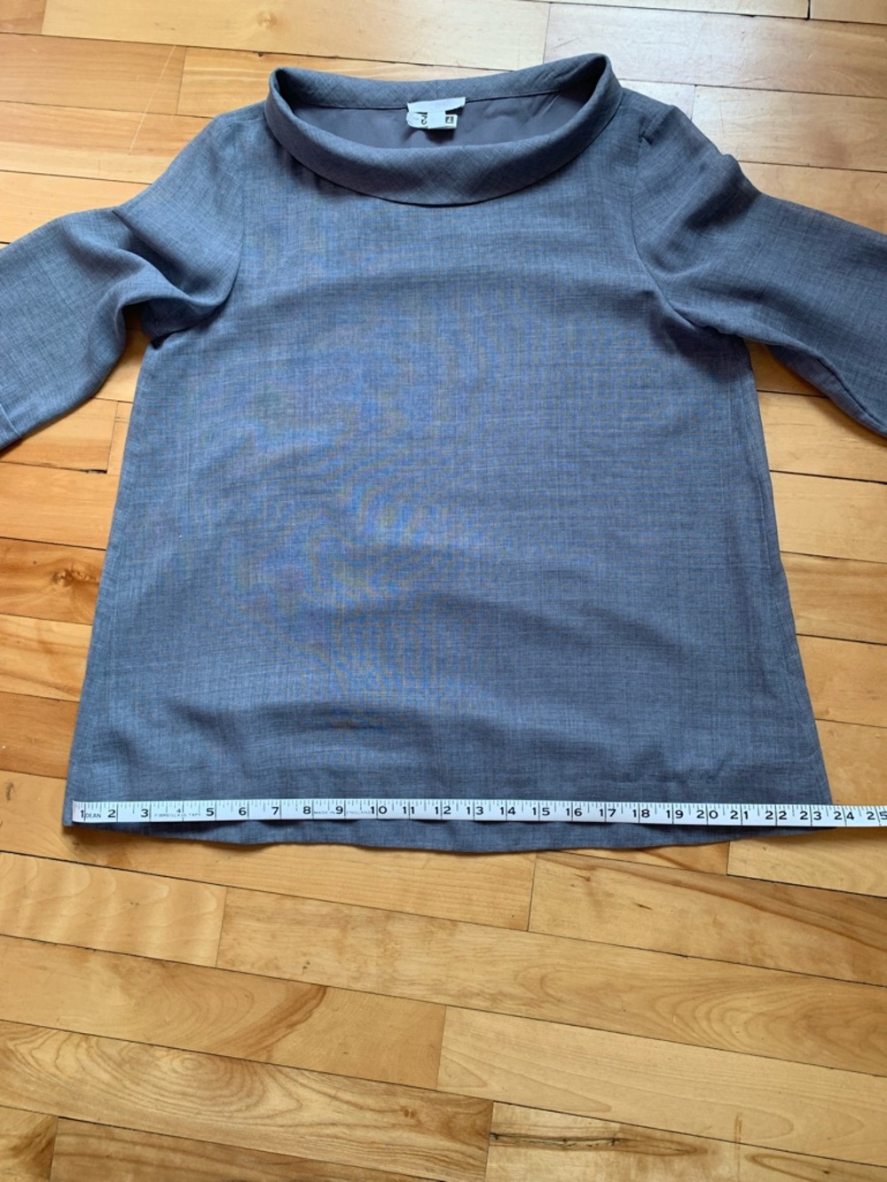 COS Grey Boatneck 3/4 Sleeve Tunic - Picture 6 of 9
